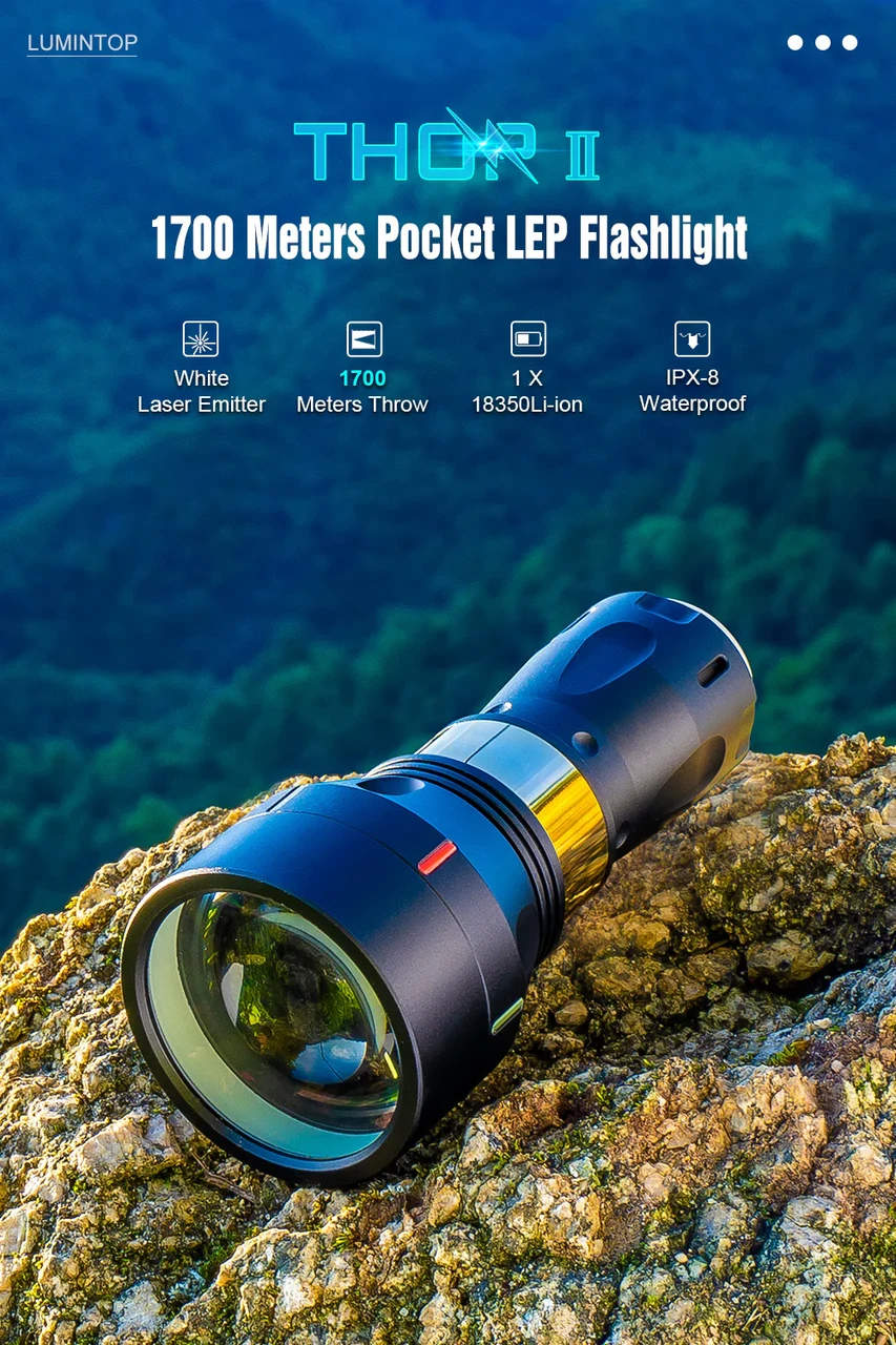 Ліхтар далекобійний Lumintop Thor II v2 1800 м - фото 6