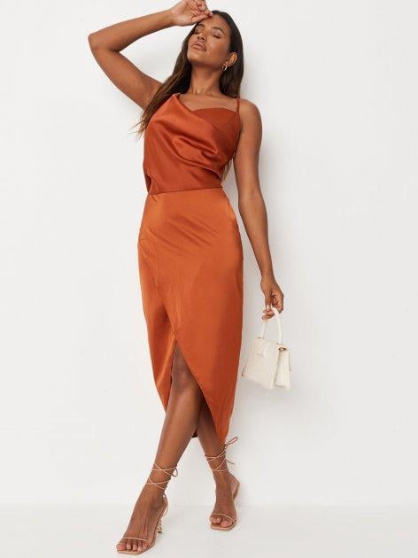 Платье Missguided DD924008 р. 40 Коричневый