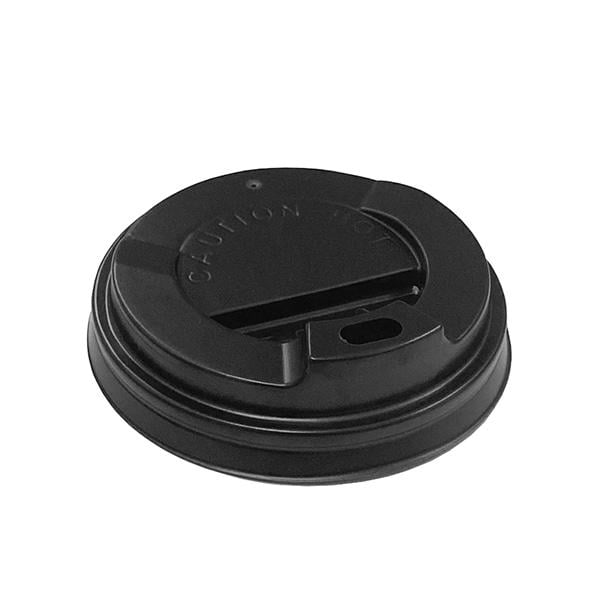 Кришки ST-69 для паперових стаканів 175 мл 69 мм 100 шт. Чорний (24588228)