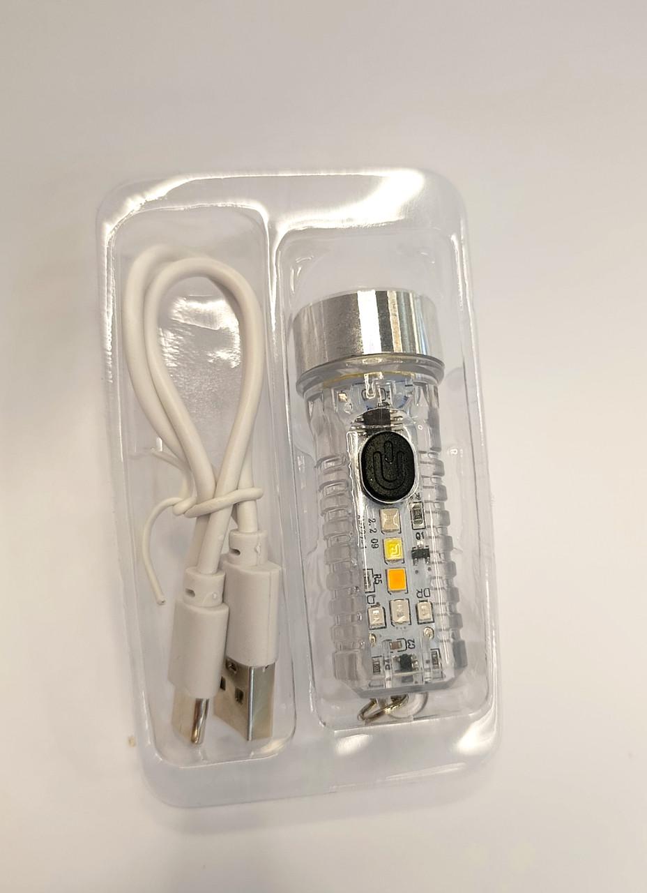 Фонарик LED мини Белый - фото 4