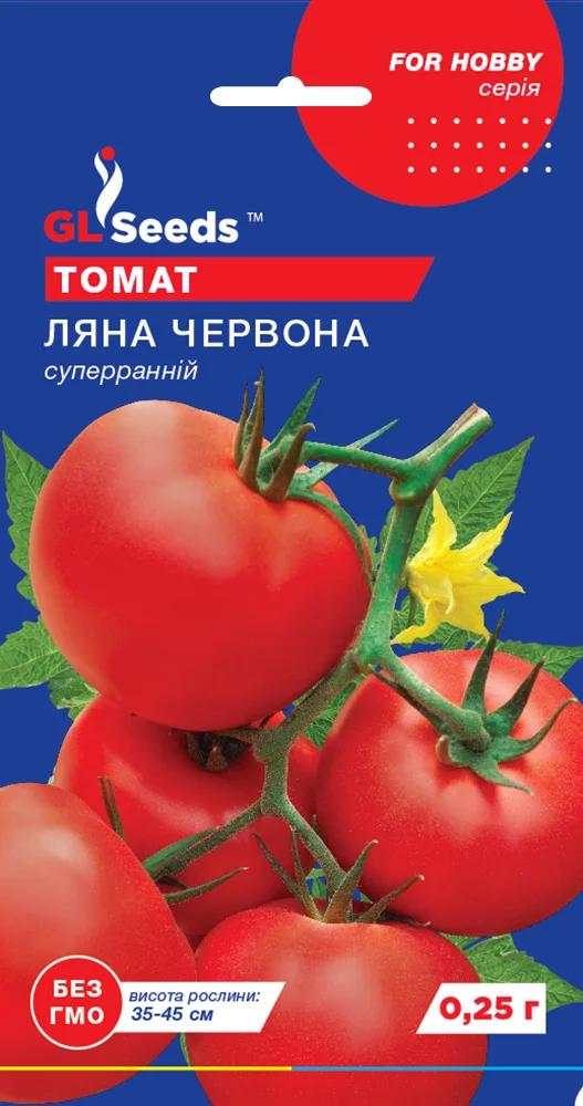 Насіння томат For Hobby GL Seeds Ляна червона ультрашвидкісний низькорослий 0,25 г (RS-00823) Насіння томат For Hobby GL Seeds Ляна червона ультрашвидкісний низькорослий 0,25 г (RS-00823)