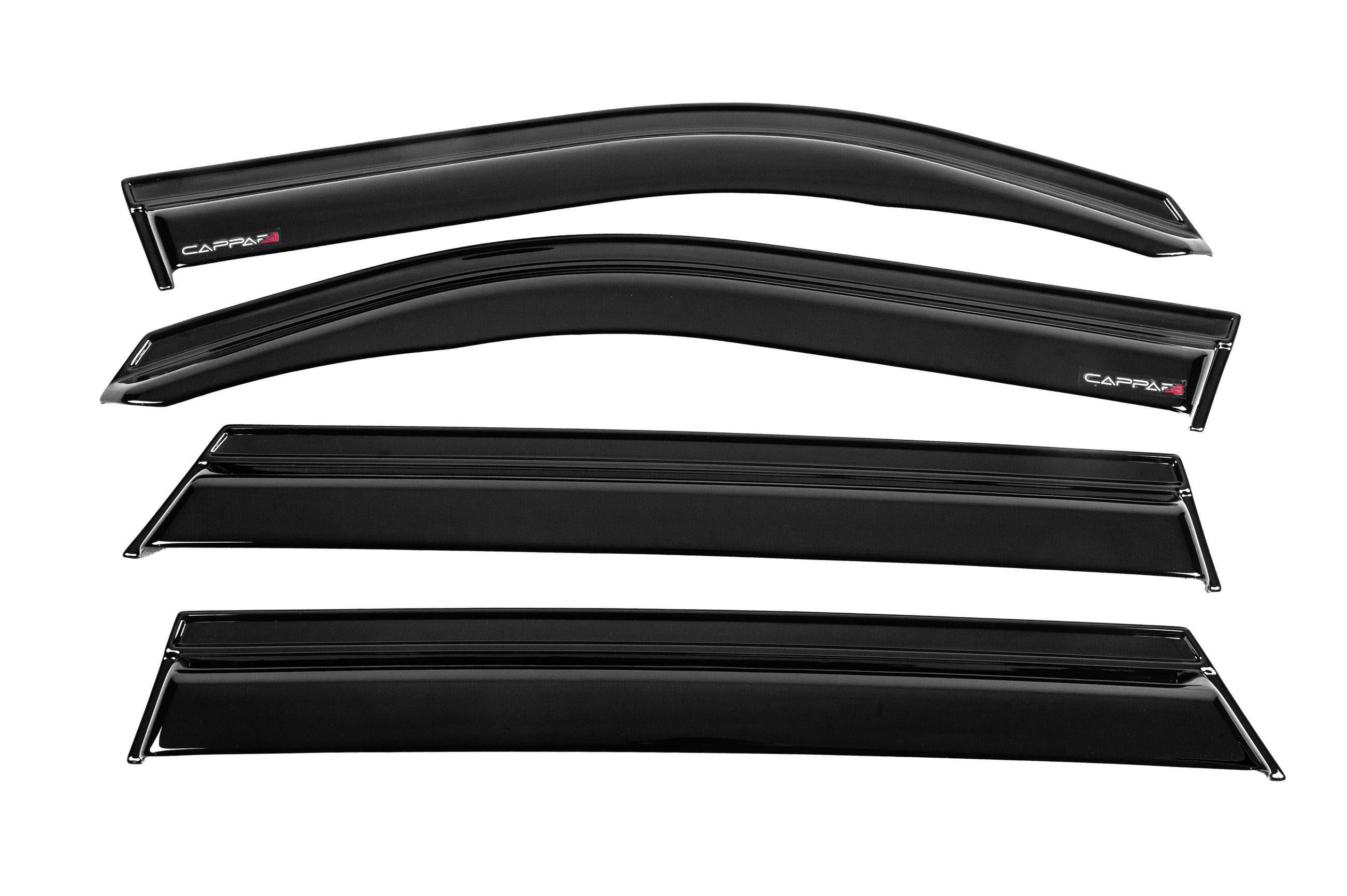 Ветровики EuroCap для Dacia Duster 2024- гг. поликарбонат 4 шт. Черный (188478)