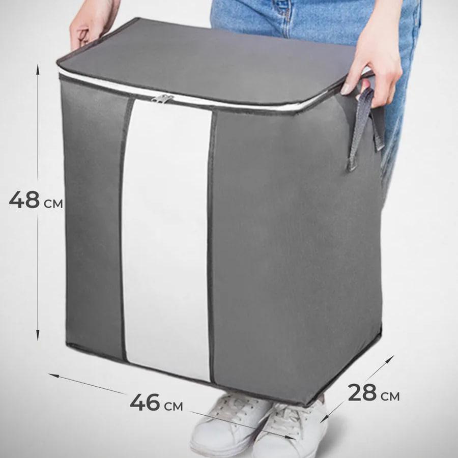 Набор органайзеров для хранения одежды/постельного белья/одеял и подушек 48х46х28 см (60013/1) - фото 2