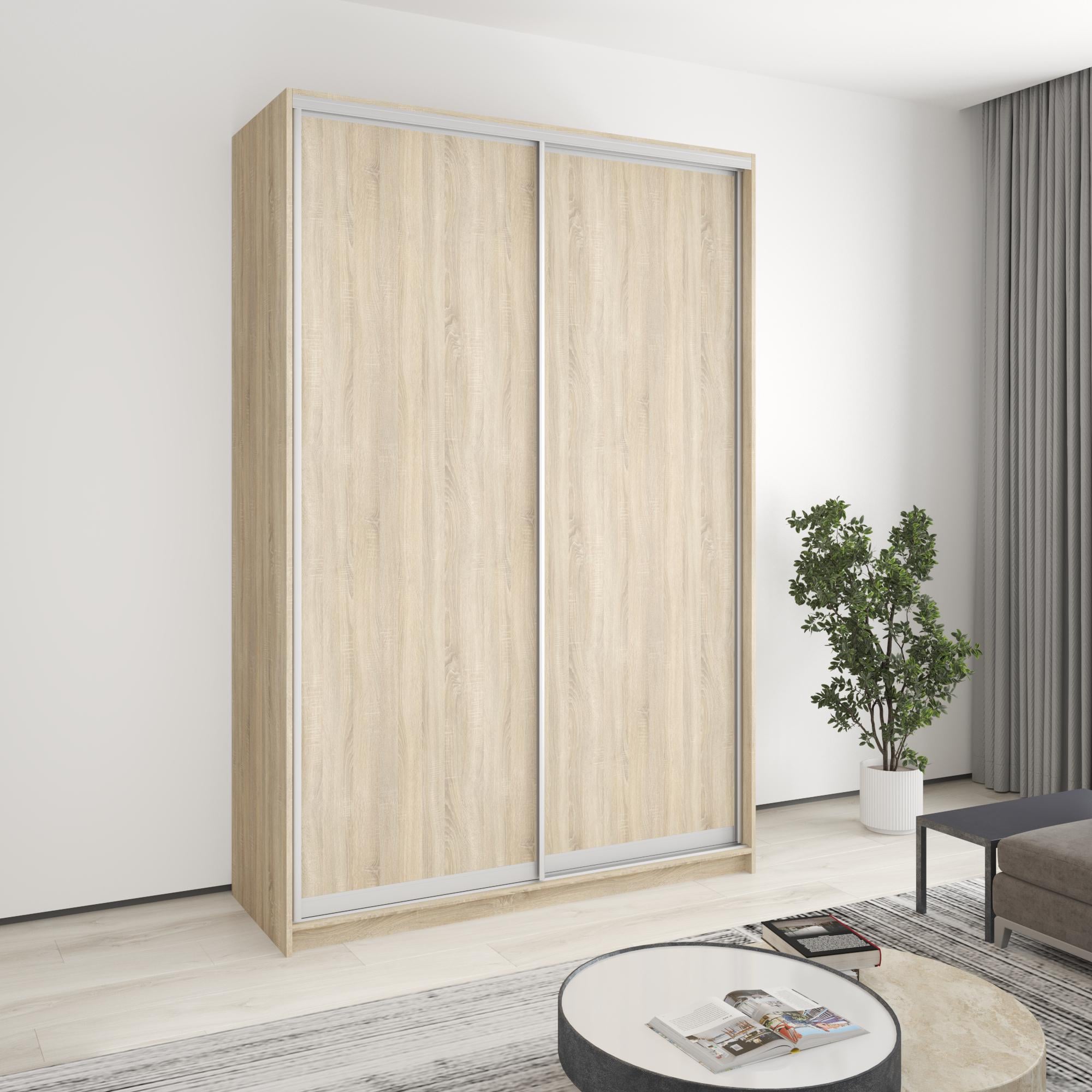 Шкаф-купе двухдверный MebelStar Комбо AL 2 ДСП 160x60x240 см Дуб сонома (MBS-4077)