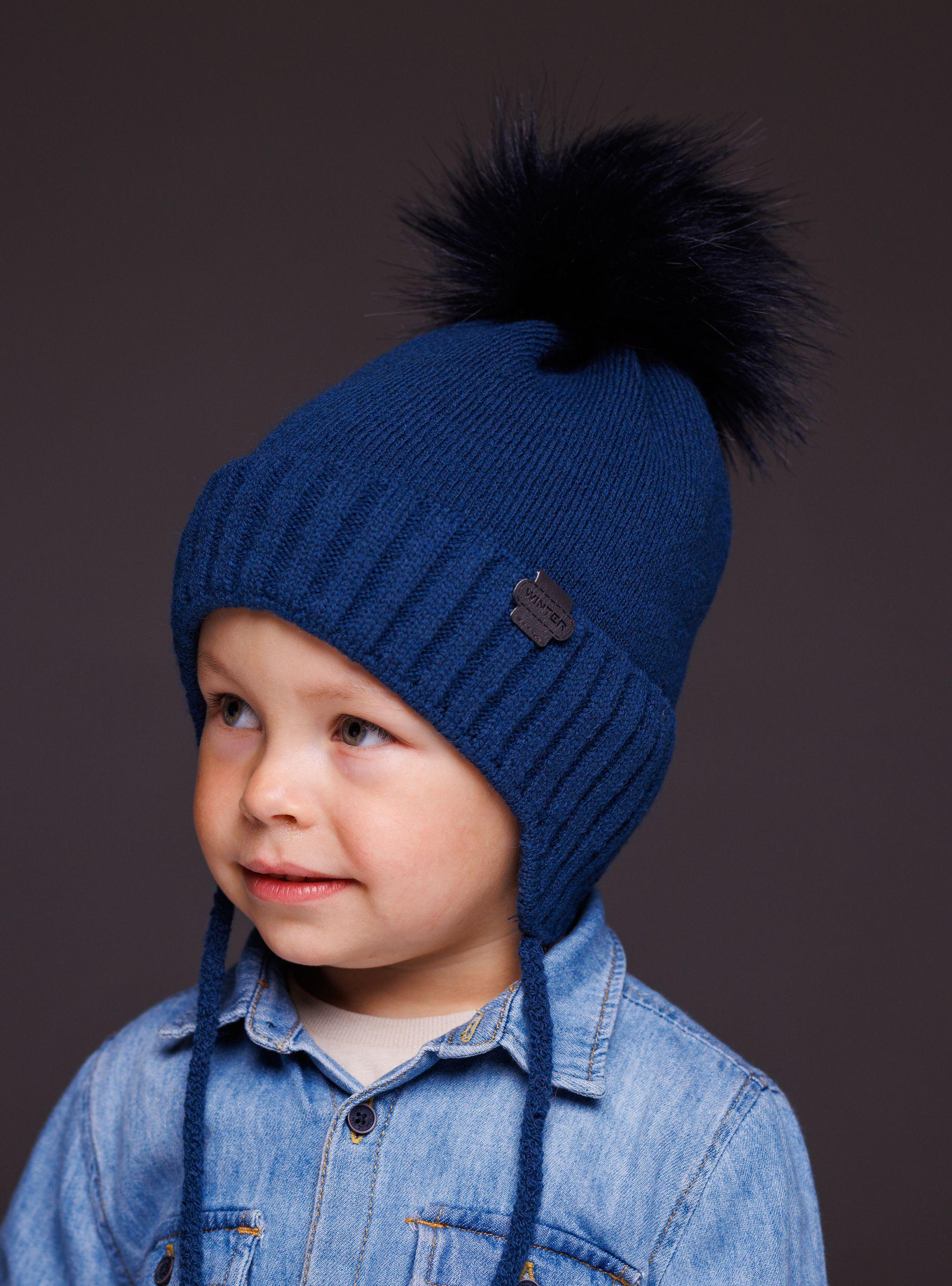 Шапка для мальчика Марк K30 флис 48-50 см Бирюзовый Шапка для мальчика Марк K30 флис 48-50 см Бирюзовый