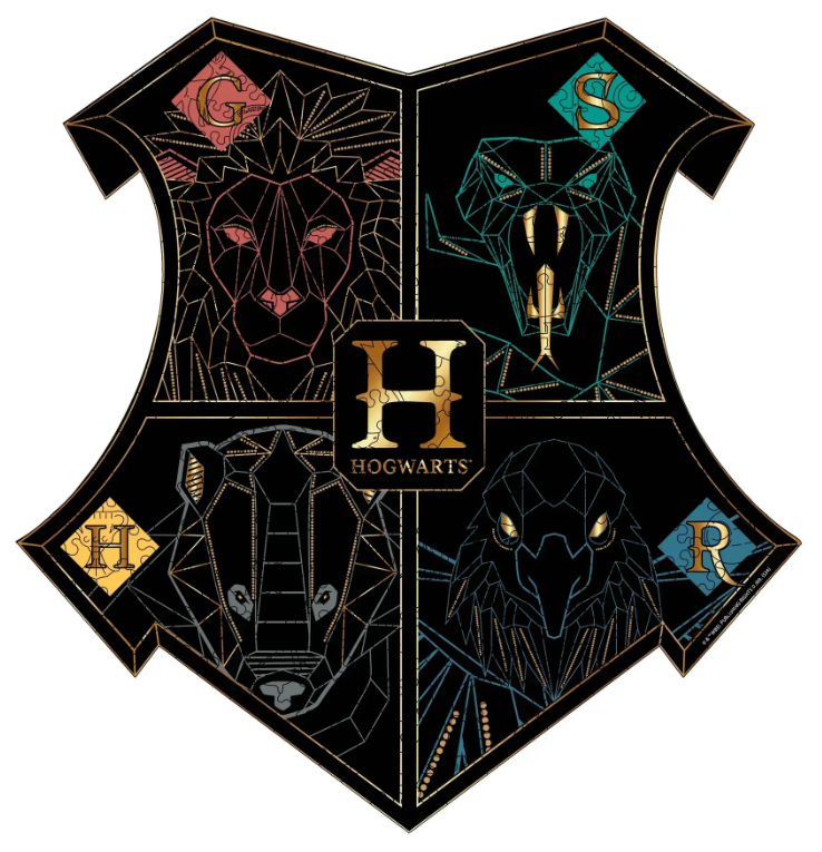 Пазл деревянный фигурный Woods Story Гарри Поттер Хогвартс Black XXL (wshogw102-XXL)