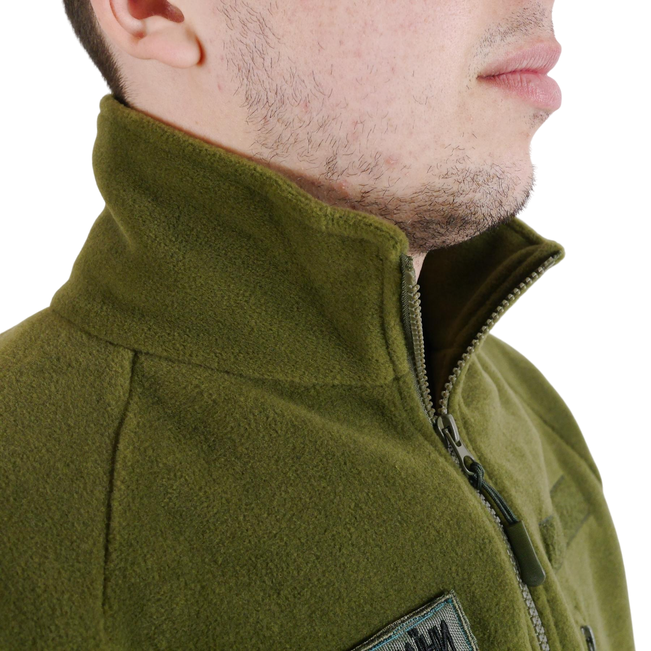 Кофта військова з липучками флісова S Оливковий - фото 11 Кофта військова з липучками флісова S Оливковий - фото 11