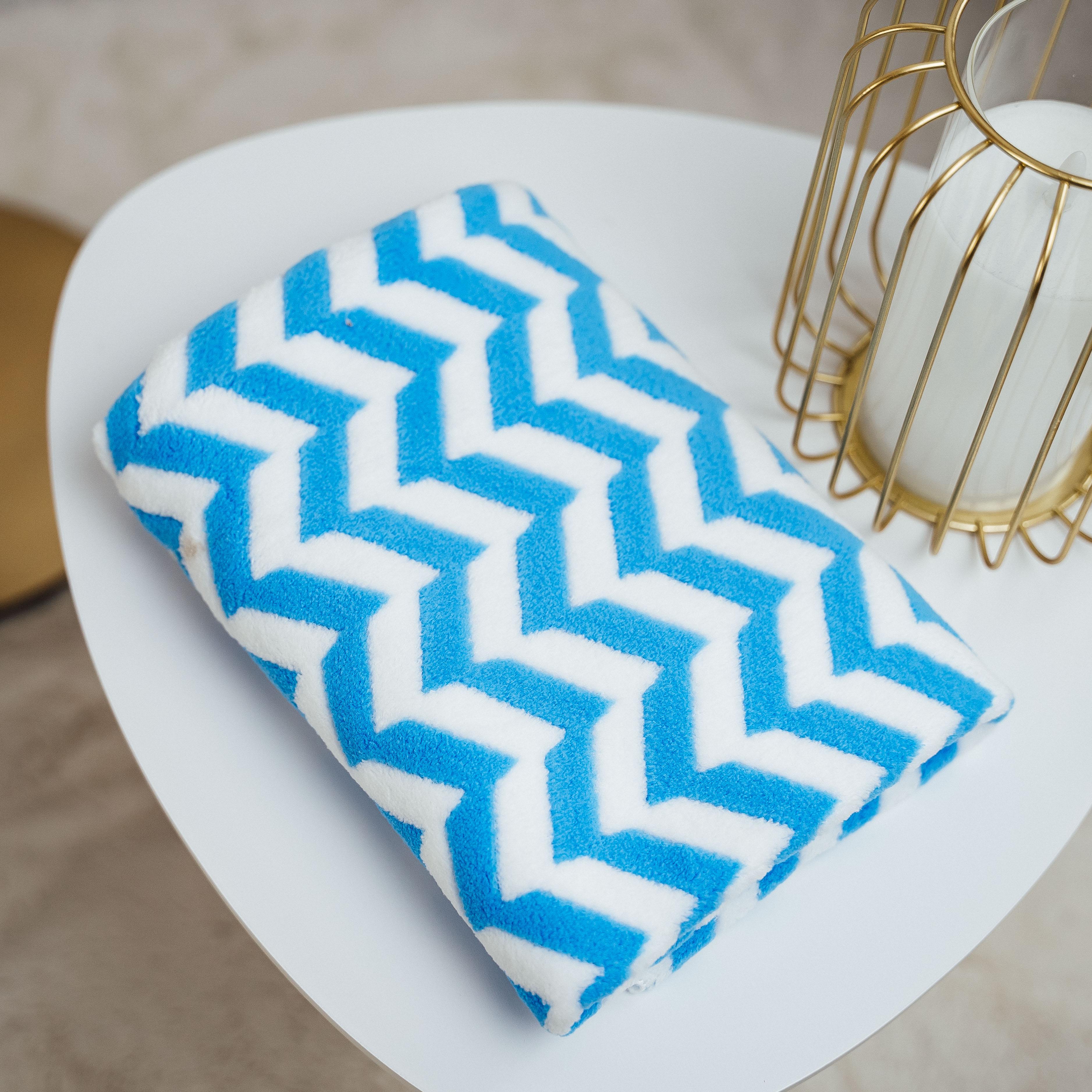 Рушник лицевий 86444 Зигзаги 100х50 см Синя Хвиля (8410_33) - фото 1 Рушник лицевий 86444 Зигзаги 100х50 см Синя Хвиля (8410_33) - фото 1