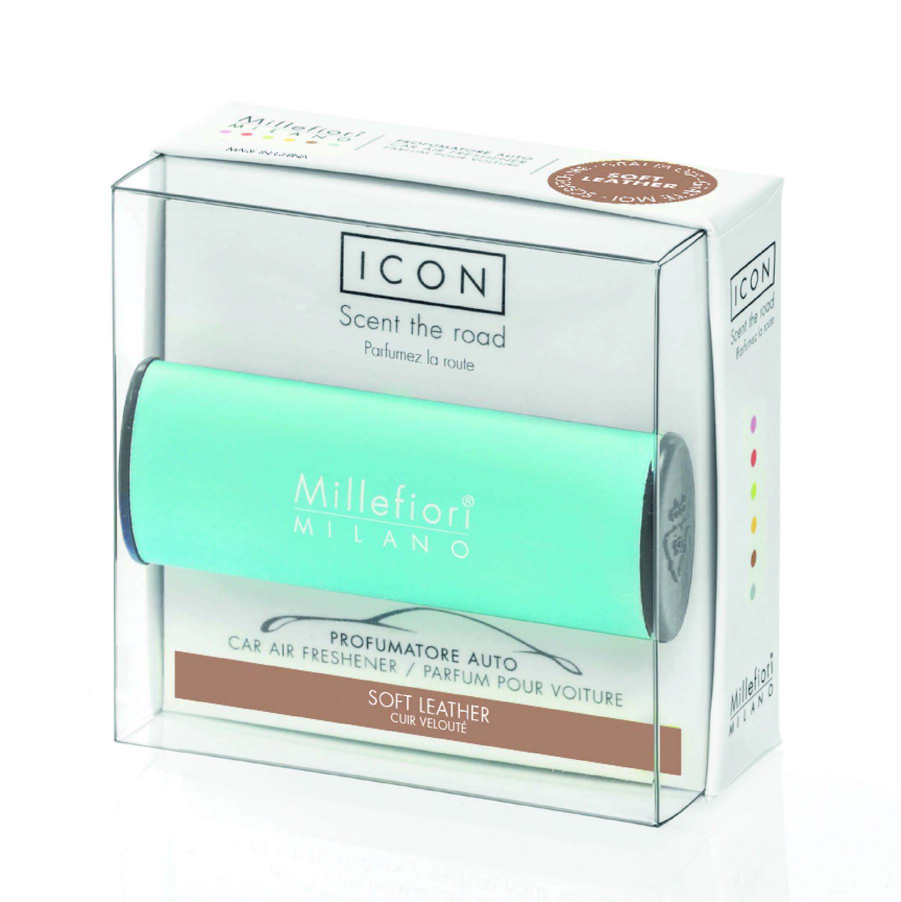 Ароматизатор автомобильный Millefiori Milano ICON Classic Blue SOFT LEATHER (16CAR79)