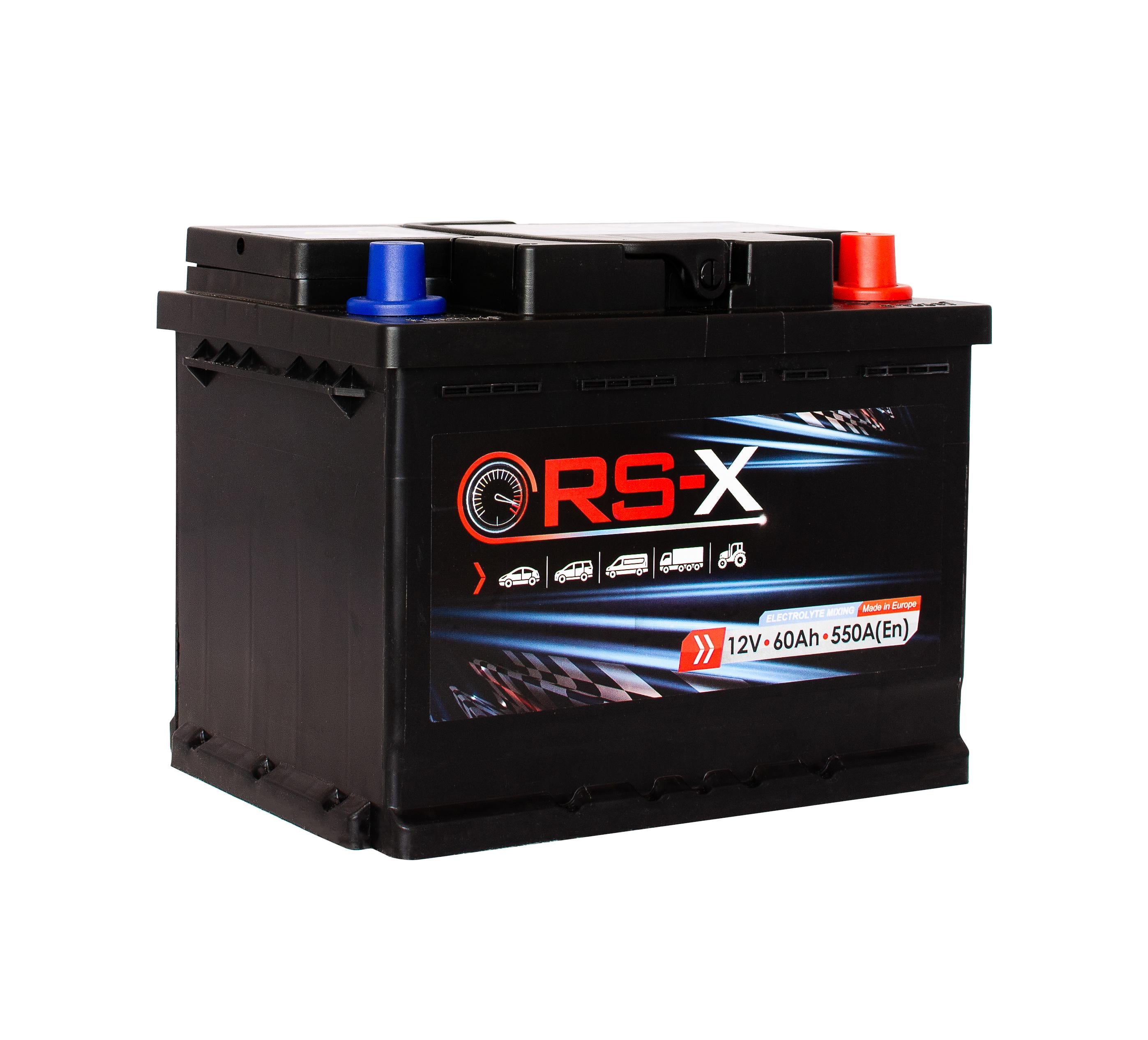 Аккумулятор RS-X 60 Ah/12V 0 плюс справа