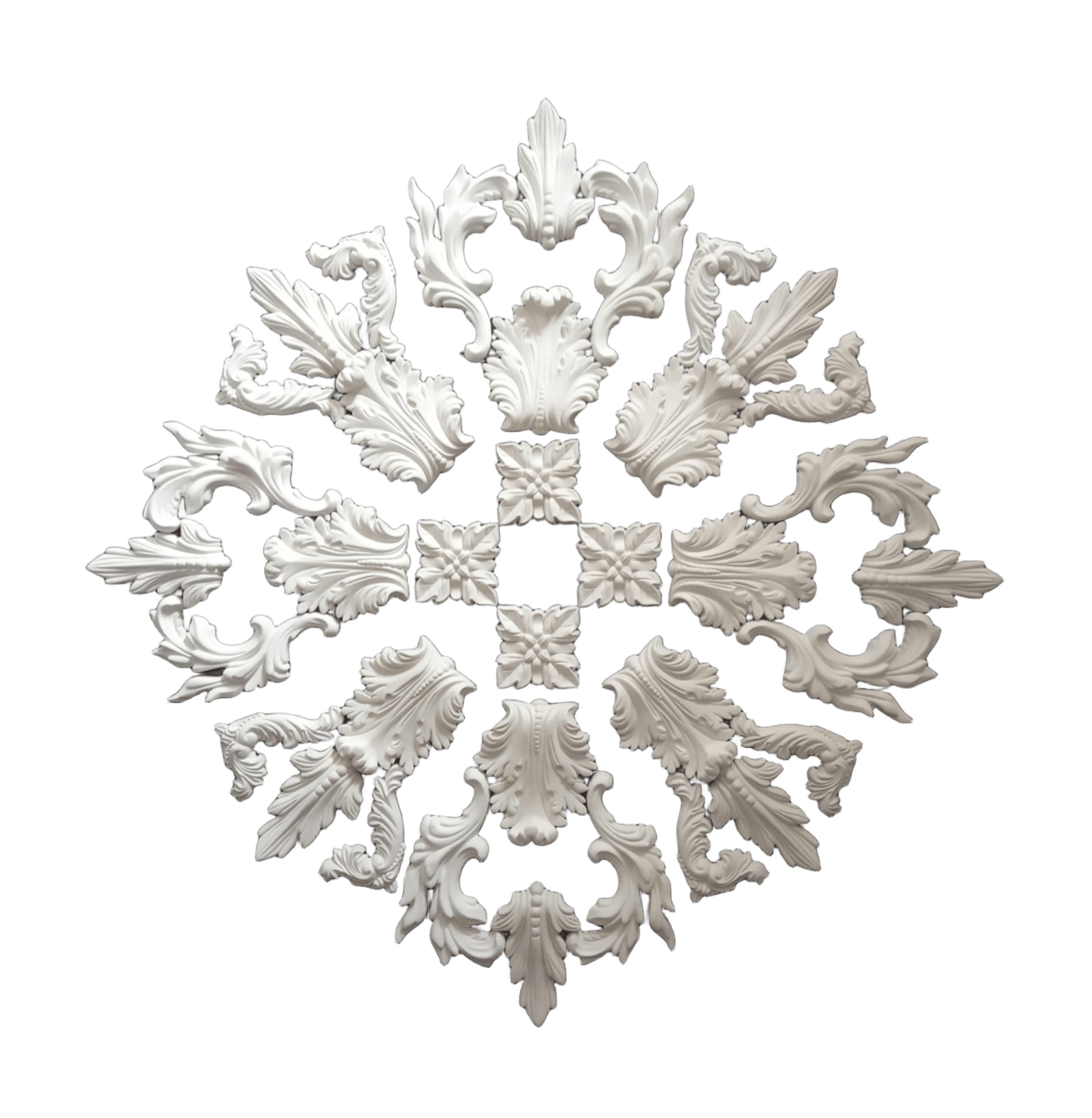 Розетка на потолок декоративная гипсовая сборная D 900 мм (31141119)