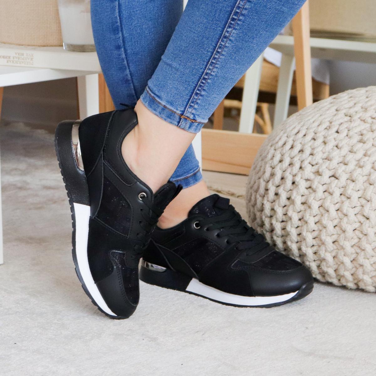 Кроссовки женские Fashion р. 39 25 см Черный (3139)