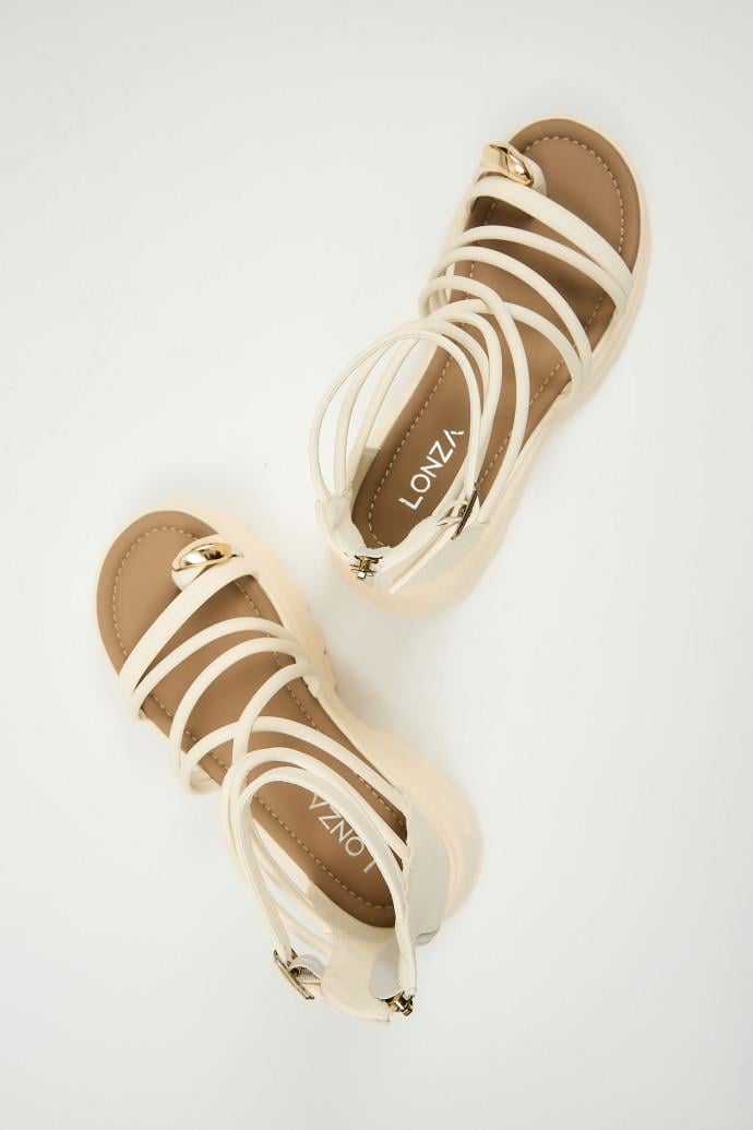 Сандалии женские LONZA на платформе р. 41 Бежевый (198975) - фото 5 Сандалии женские LONZA на платформе р. 41 Бежевый (198975) - фото 5