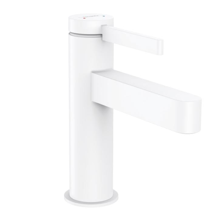 Змішувач для умивальника Hansgrohe Finoris 100 з донним клапаном Push-open Білий матовий (76010700)