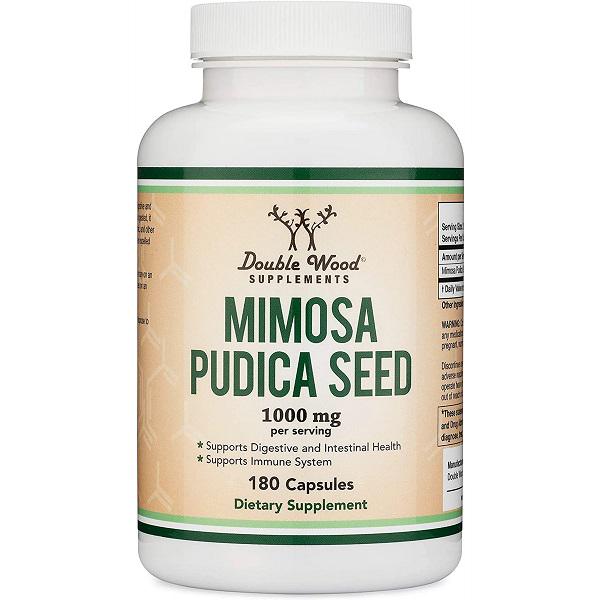 Добавка для імунітету натуральна Double Wood Mimosa Pudica Extract 1000 мг 90 порцій 180 капсул (000020103)