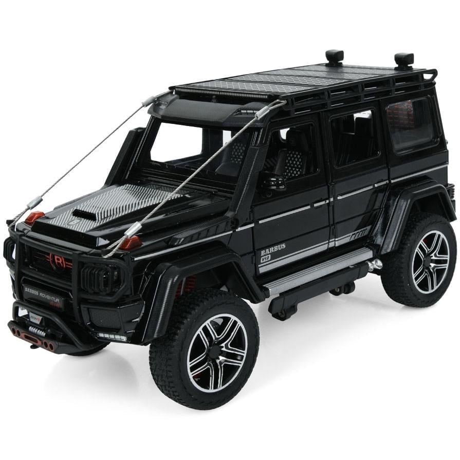 Игрушечная машинка металлическая Mercedes-Benz Brabus G550 1:24 инерционная модель свет/звук открывающиеся двери Черный (35046840)