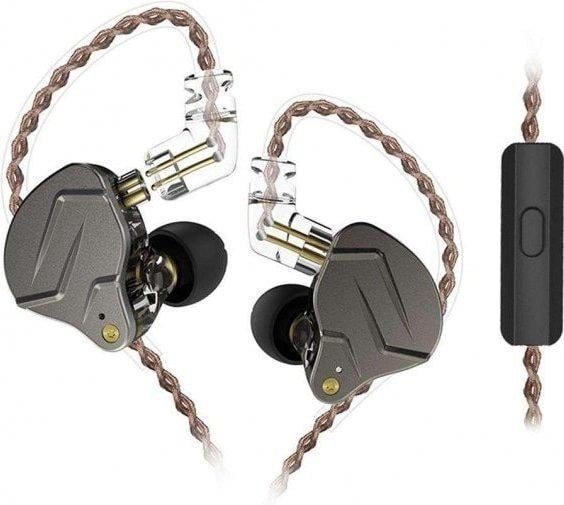 Наушники KZ ZSN Pro с микрофоном Grey