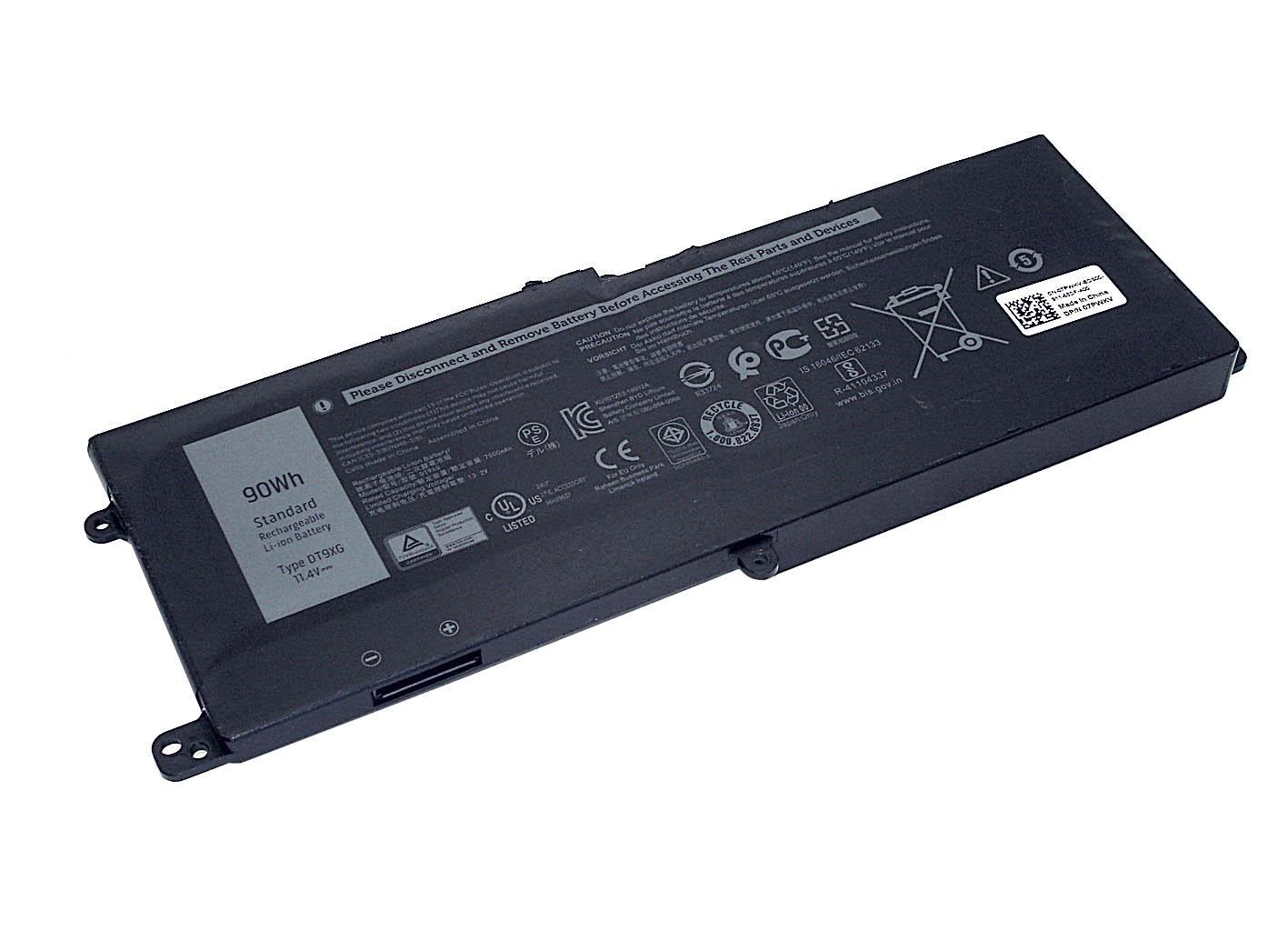 Аккумулятор для ноутбука Dell 07PWXV Alienware Area-51m 11,4 V 7890 mAh Black (074819)