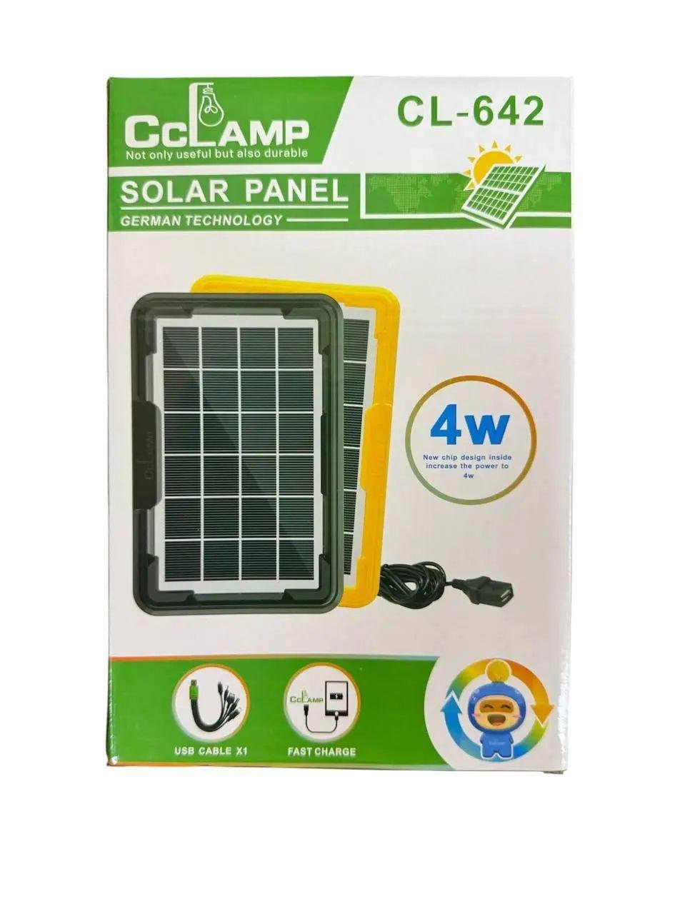 Солнечная панель батарея поликристаллическая 4W 5V CL-642 30x22 см универсальная (opt-104931)