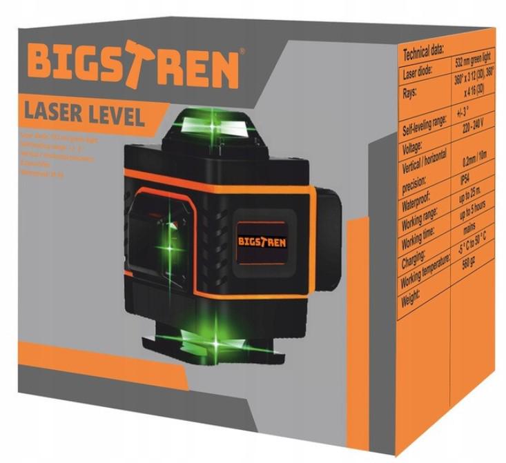 Лазерний рівень BIGSTREN 25 м 16-рядковий 4D-360° 150 mAh (28094461) - фото 6 Лазерний рівень BIGSTREN 25 м 16-рядковий 4D-360° 150 mAh (28094461) - фото 6