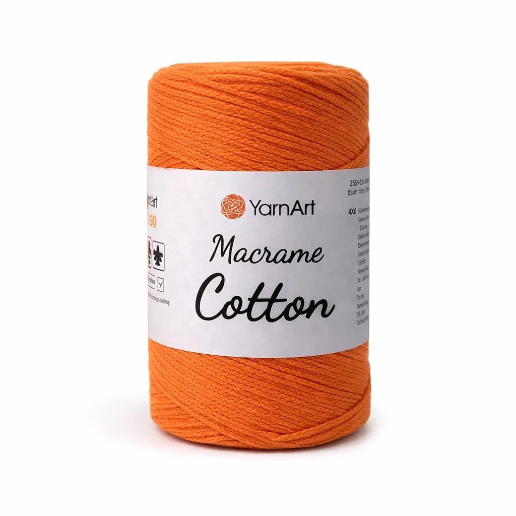 Шнур плетеный для макра Macrame Cotton 2 мм Оранжевый №800 (2296734363)