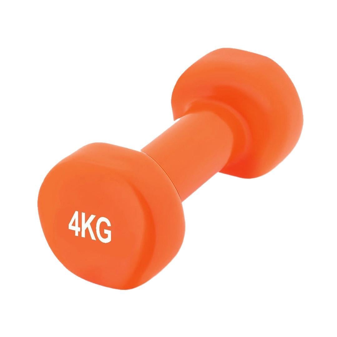 Гантель вінілова PowerPlay 4125 Achilles 4 кг Помаранчевий (3019793177)