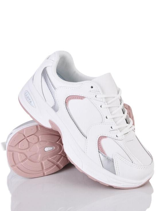 Кроссовки кожаные Stilli NN300-6 р. 39 Бело-розовый