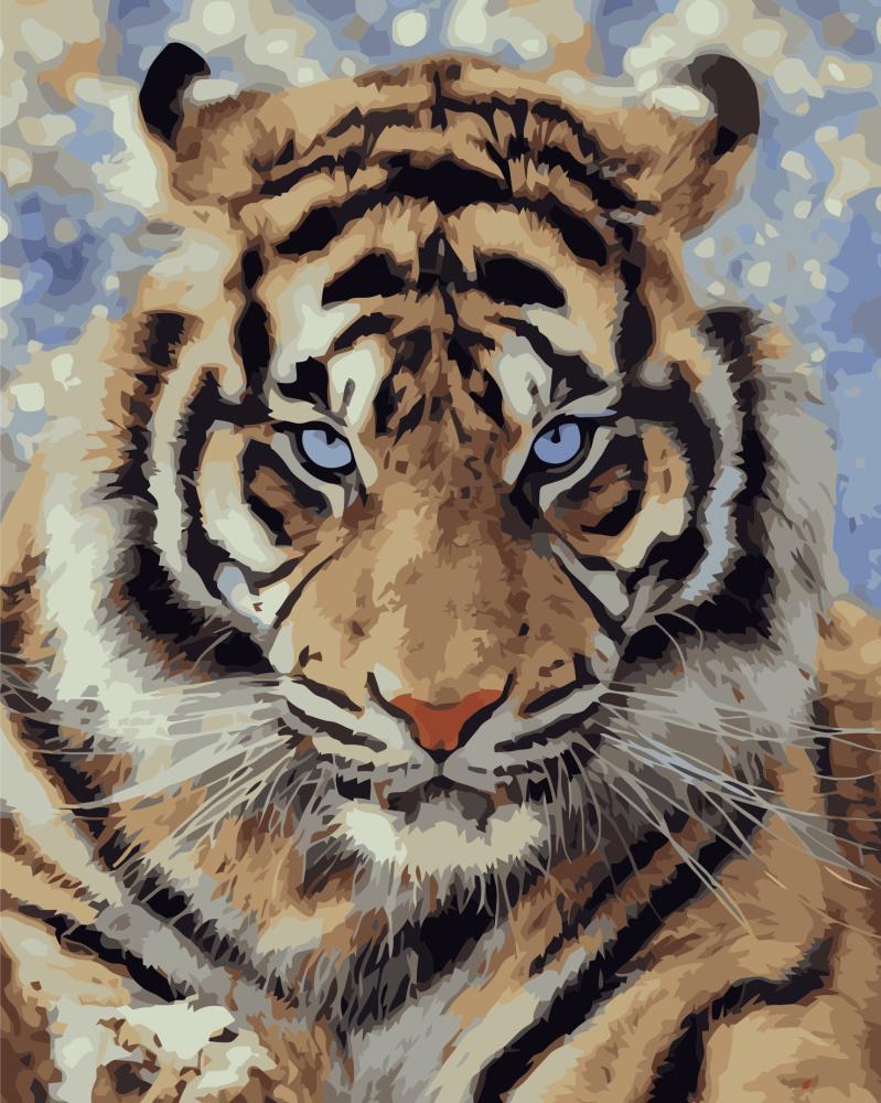 Картина по номерам Strateg Взгляд хищника 40x50 см (VA-3431)