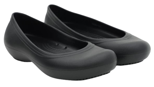 Балетки жіночі Crocs At Work Flat Black р. 39-40 Чорний (24126)