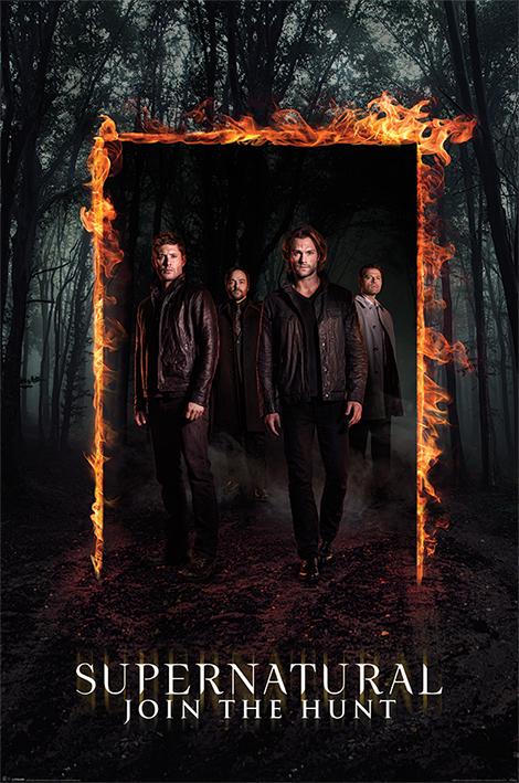 Постер плакат Надприродне Палаючі Ворота/Supernatural Burning Gate 61x91,5 см