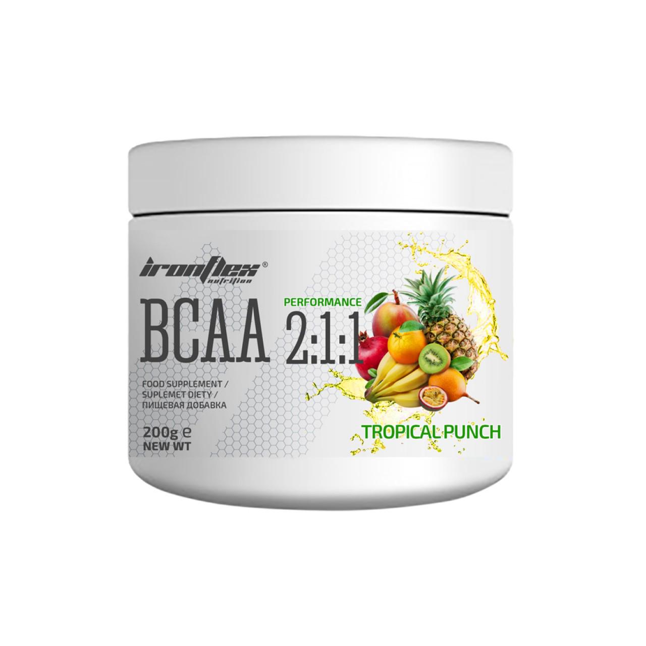 Аминокислоты Ironflex BCAA Performance 2:1:1 Tropical 200 g