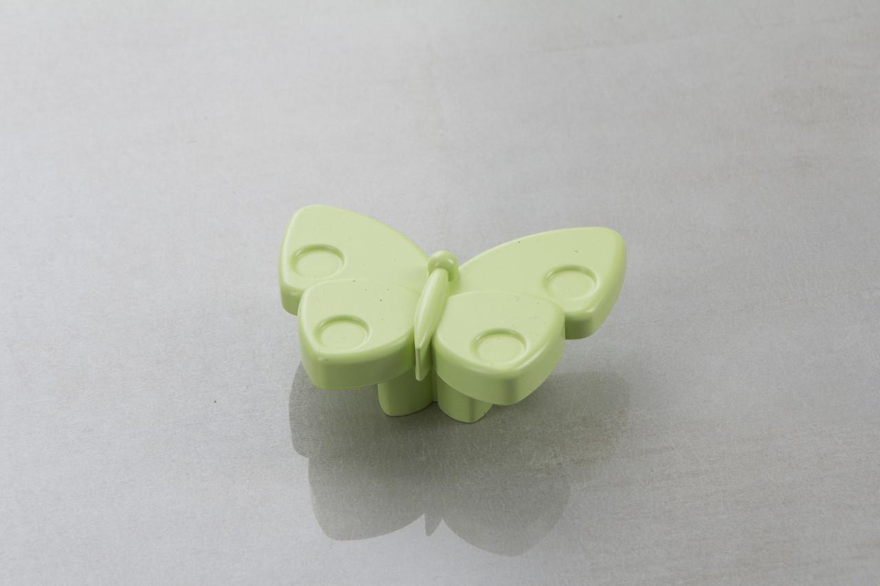 Меблева ручка Poliplast Метелик РП-28 Зелений світлий матовий (16192)