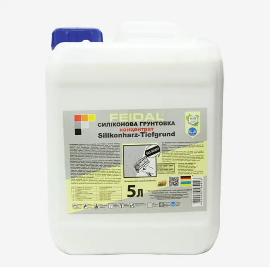 Силіконова грунтовка концентрат Feidal Silikonharz-Tiefgrund 5 л (2028273655)