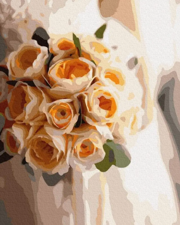 Картина по номерам BrushMe Букет невесты полотно на подрамнике 40x50 см (GX37531)