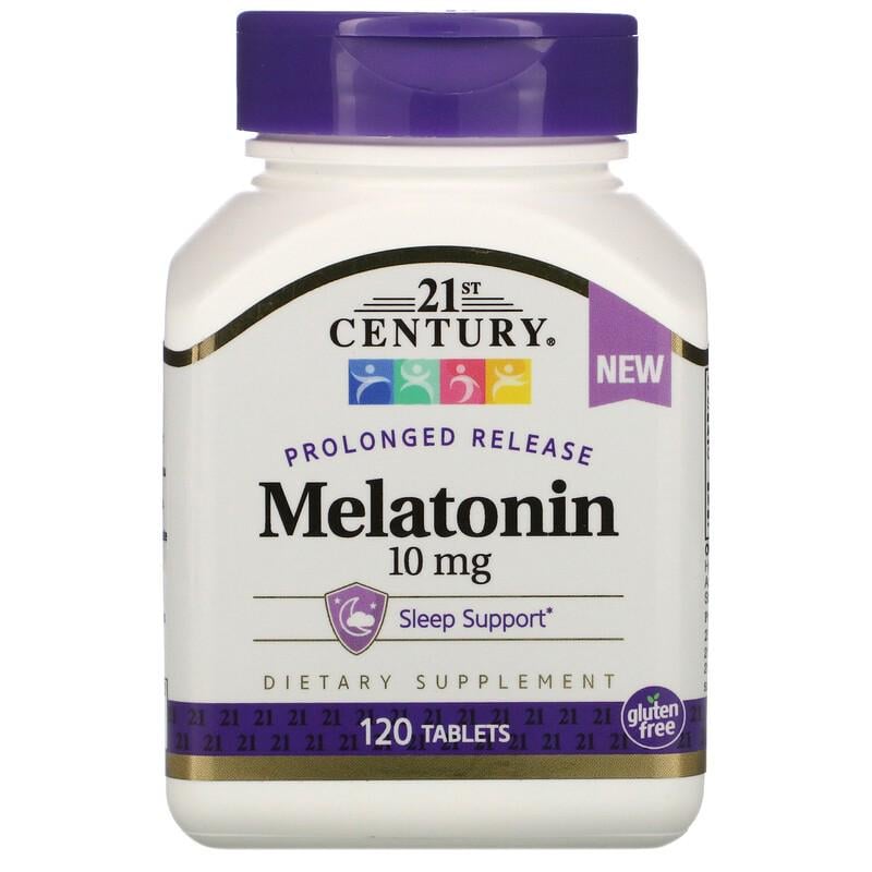 Мелатонин 21st Century Melatonin Prolonged Release 10 мг 120 таблеток Мелатонин 21st Century Melatonin Prolonged Release 10 мг 120 таблеток