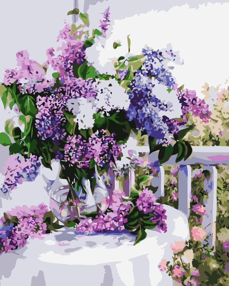 Картина по номерам Идейка Букет сирени 2 40x50 см (skl-КНО1074)