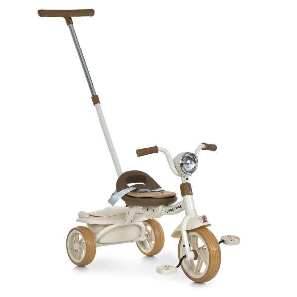 Велосипед триколісний дитячий Turbo Trike MT 1037-1 з батьківською ручкою/Bluetooth/світло/звук Beige (35549573)