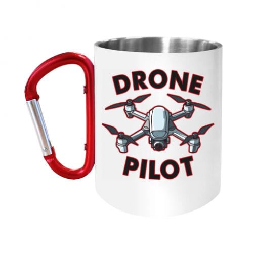 Кружка с ручкой карабин Drone Pilot 280 мл Белый (16602744-1-198177) Кружка с ручкой карабин Drone Pilot 280 мл Белый (16602744-1-198177)