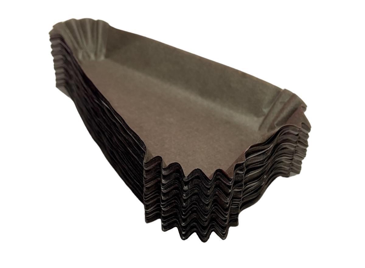 Форма для випічки десертів паперові 115х60х20 мм Коричневий (19572285)