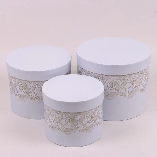 Комплект коробок для цветов Flora Голубой 3 шт. (38245) - фото 1 Комплект коробок для цветов Flora Голубой 3 шт. (38245) - фото 1