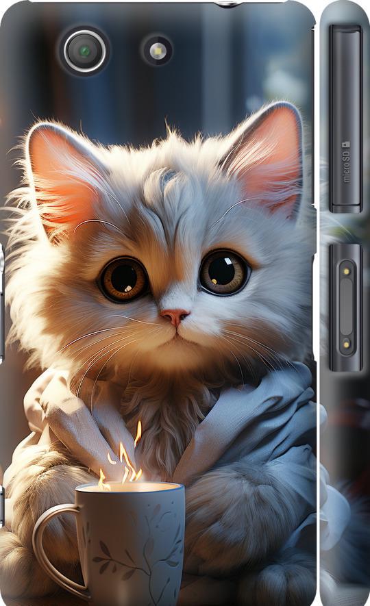 Чехол на Sony Xperia Z3 Compact D5803 White cat (5646c-277-42517) Чехол на Sony Xperia Z3 Compact D5803 White cat (5646c-277-42517)