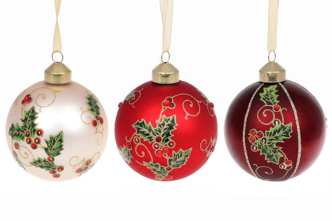 Набор елочных шаров BonaDi 8 см 12 шт. (854-307)