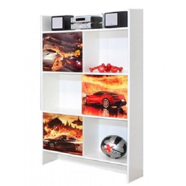 Шкаф для книг Світ Меблів Мульти гонки из ДСП 800х305х1200 мм Белый (7950) Шкаф для книг Світ Меблів Мульти гонки из ДСП 800х305х1200 мм Белый (7950)