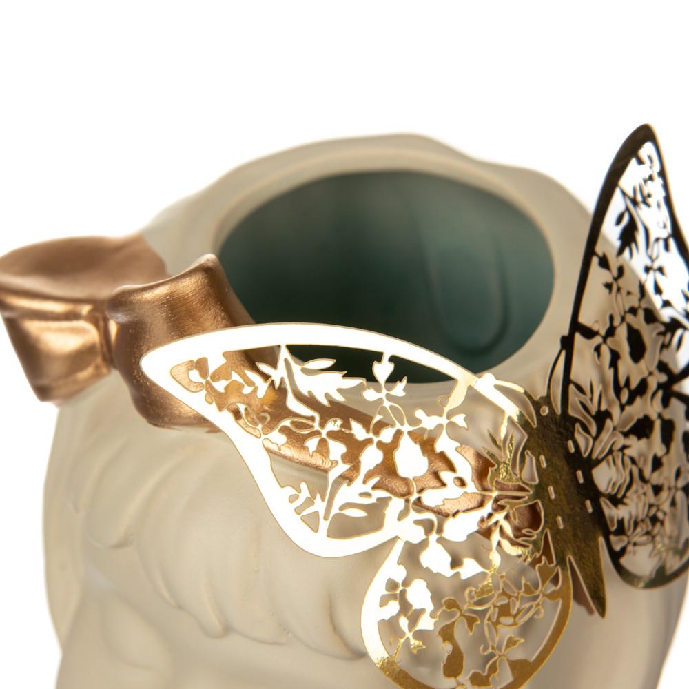 Керамическая ваза Bono Sweetheart 21 см Белый (8700-013) - фото 3 Керамическая ваза Bono Sweetheart 21 см Белый (8700-013) - фото 3