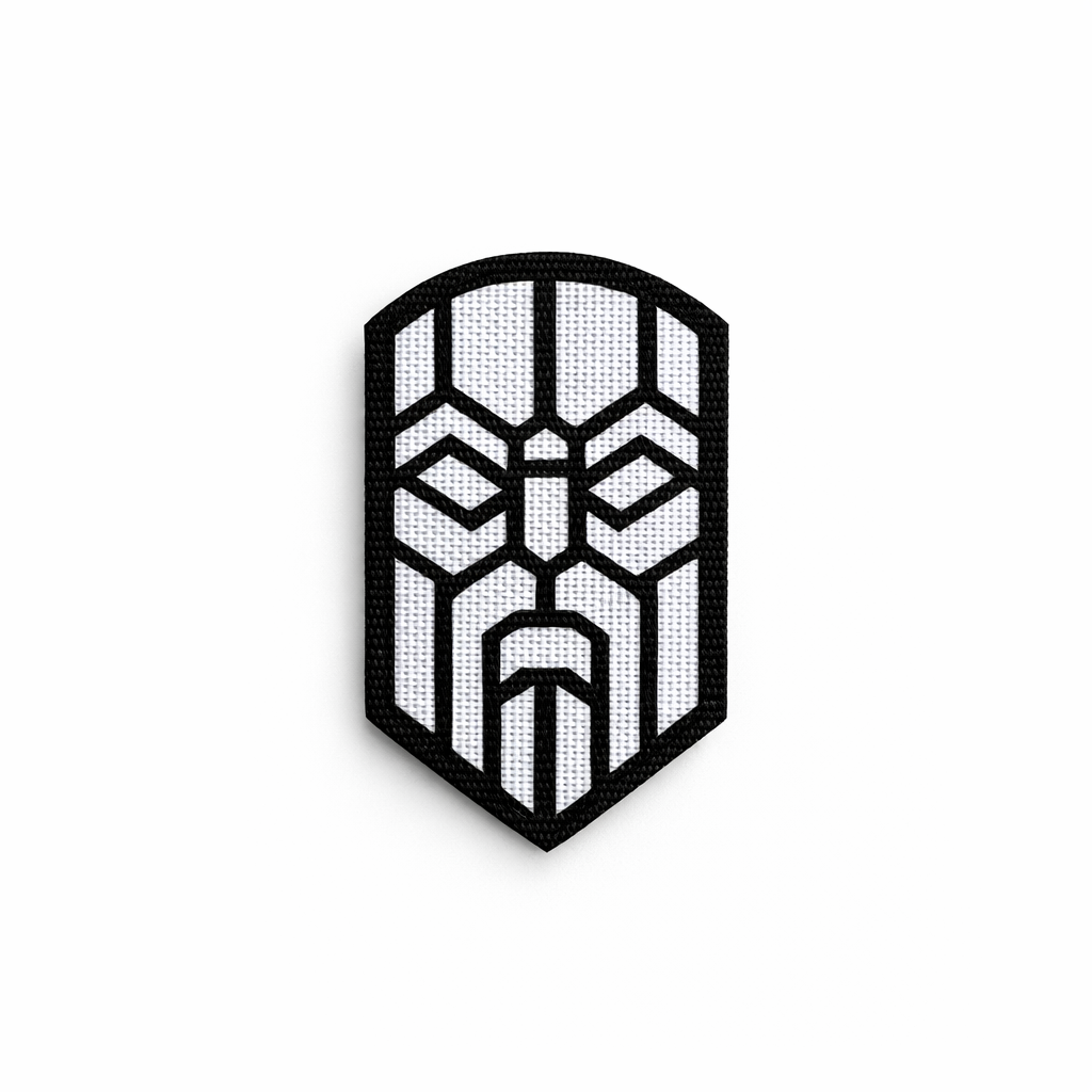 Шеврон на липучці Laser Cut Одін 3,5х7 см Чорний/Білий Шеврон на липучці Laser Cut Одін 3,5х7 см Чорний/Білий