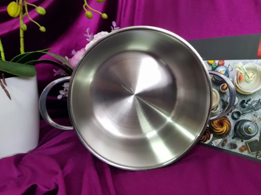 Каструля зі cкляною кришкою OMS з нержавіючої сталі для газу і індукціі 5,7 л (2050-5.7) - фото 4 Каструля зі cкляною кришкою OMS з нержавіючої сталі для газу і індукціі 5,7 л (2050-5.7) - фото 4