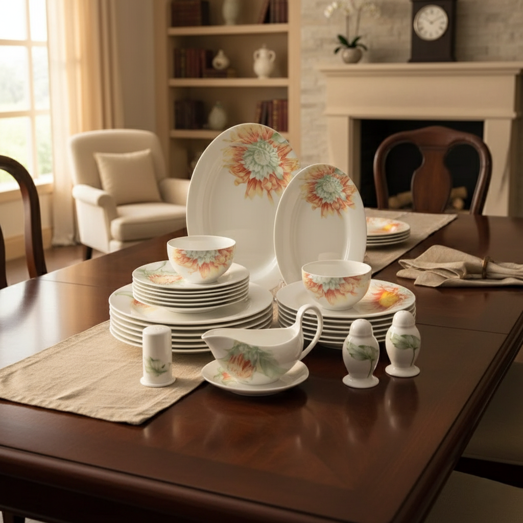 Сервиз столовый Sakura Sunflower 27 пр. на 6 персон - фото 2