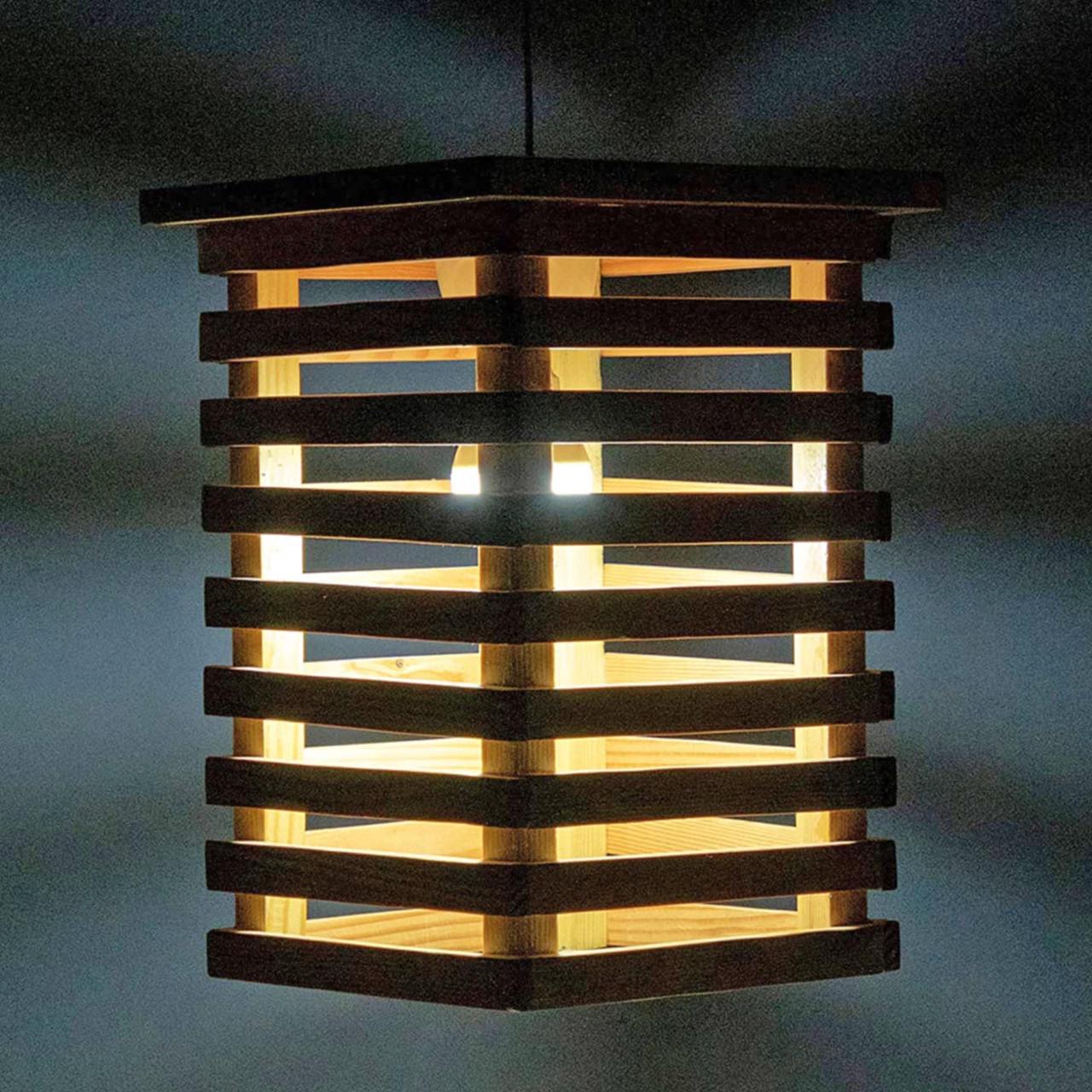 Подвесной светильник из дерева Дифоро Бланже (ЛЮС-004301) - фото 2