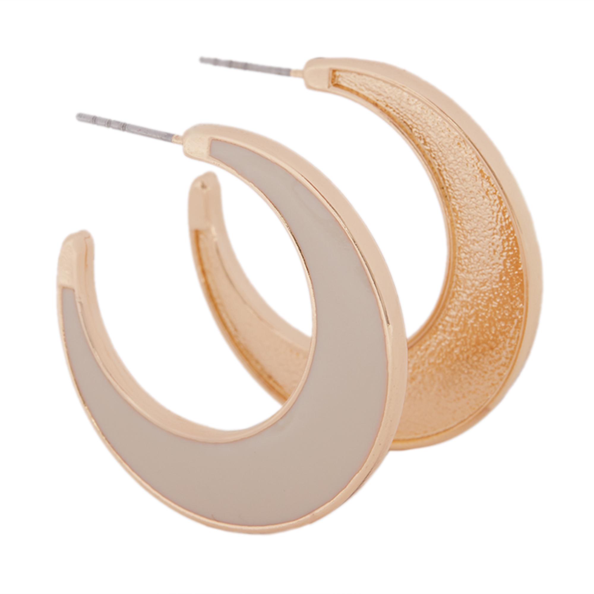 Женская серьги Parfois 187596 ONE Бежевый