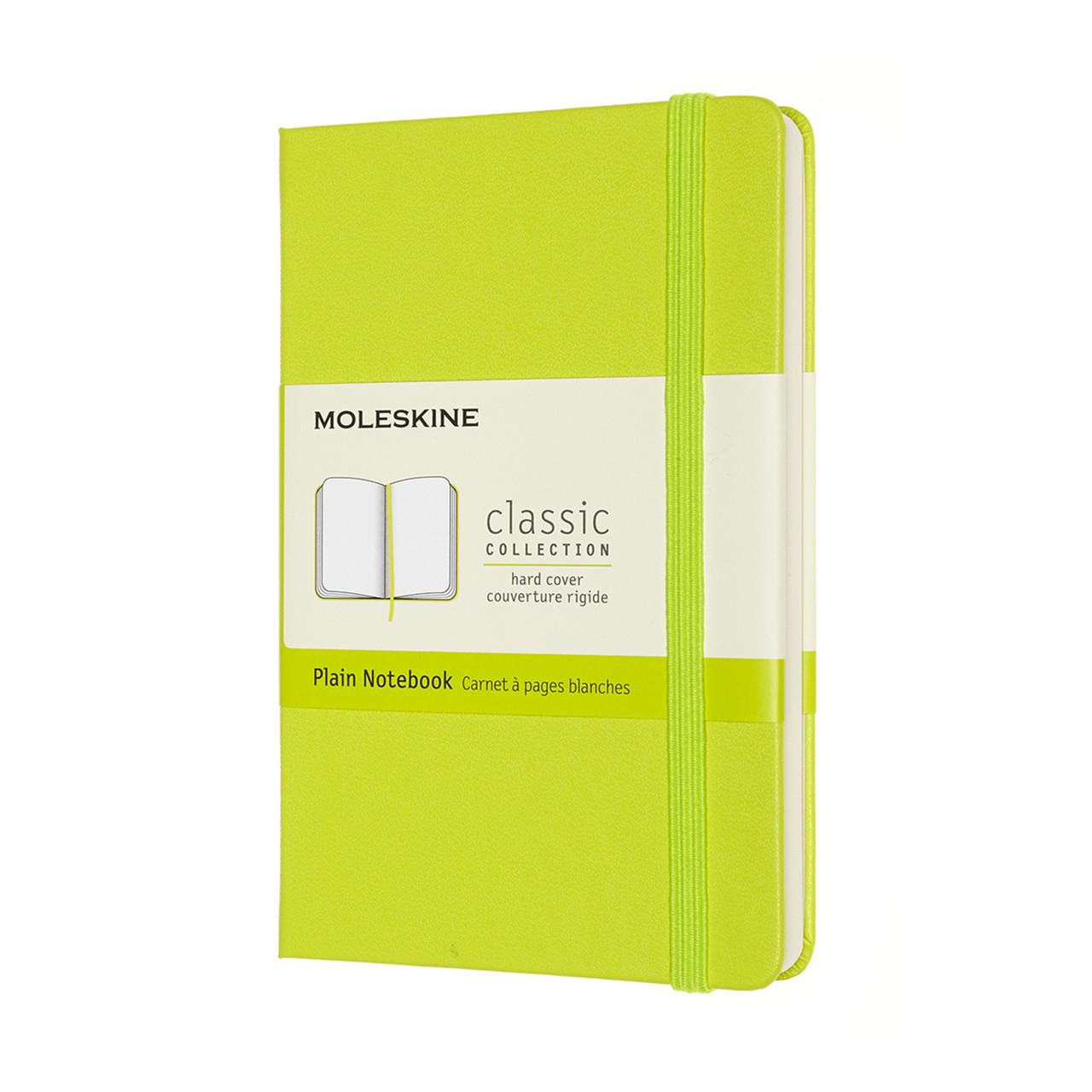 Блокнот Moleskine Classic карманный 9х14 см нелинованный лимонный зеленый (QP012C2) (8056420850864)
